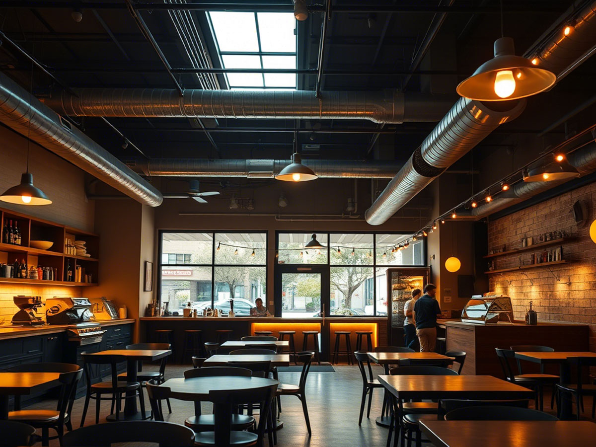 pencahayaan cafe